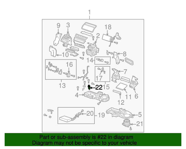 20032008 Mazda 6 OEM NEW 200308 Mazda 6 HVAC Blower Motor Evaporator