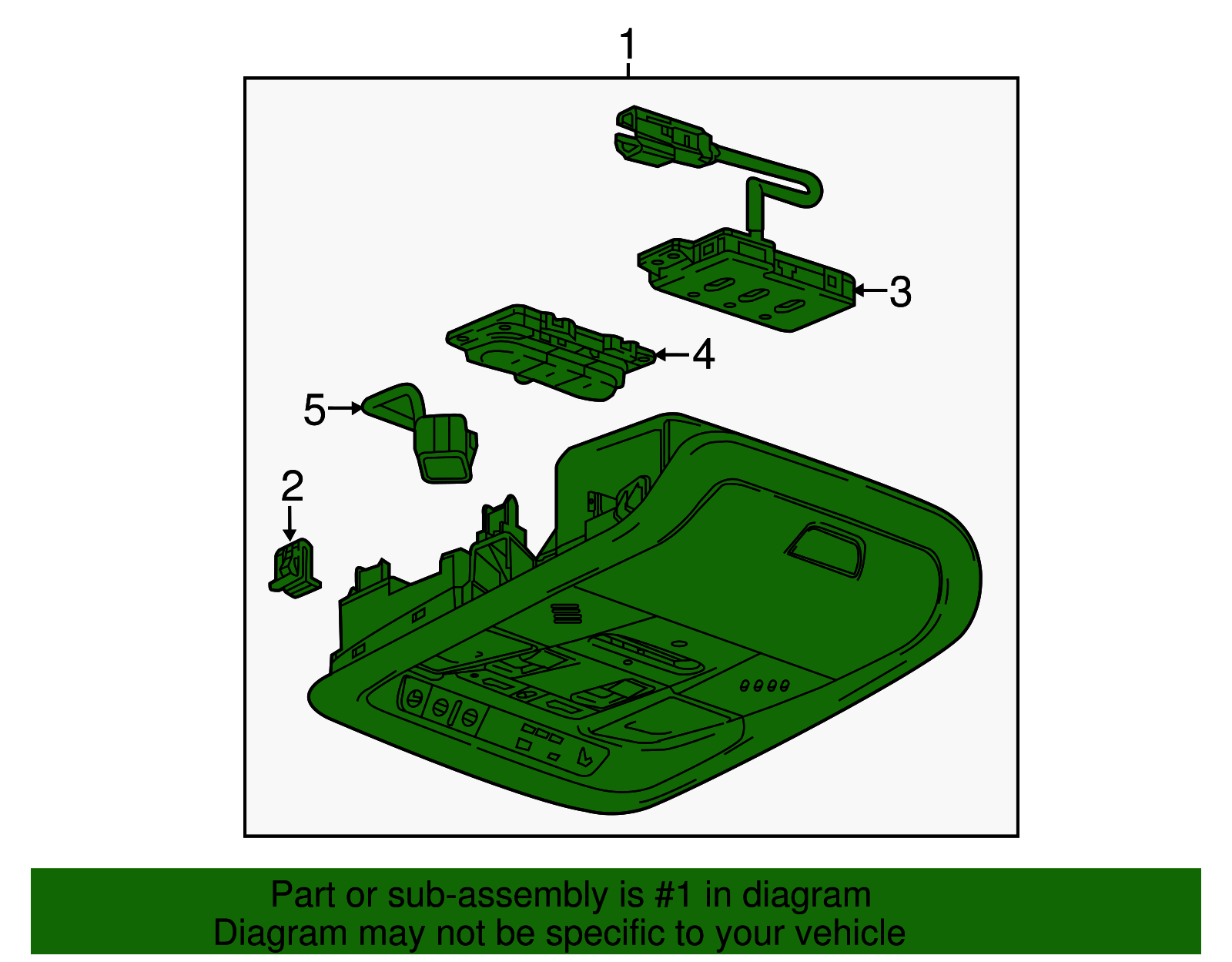 Shale Roof Console - GM (84431452)