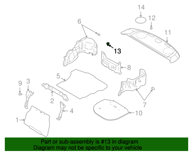 19892002 Subaru Door Trim Panel Clip 94078FC010 Subaru Parts Store