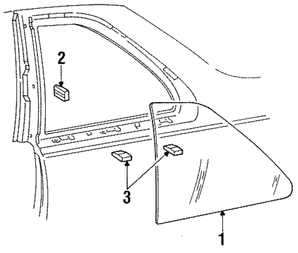 Quarter Glass - Ford (E83Z-6629711-B)