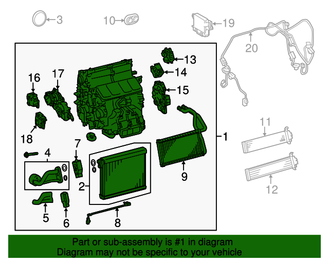 8705053181 AC & Heater Assembly 20152020 Lexus Longo Lexus Parts
