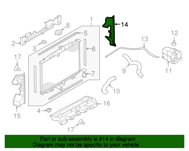 20172020 Nissan Rogue Air Guide 215586FL1A Nissan Parts Plus