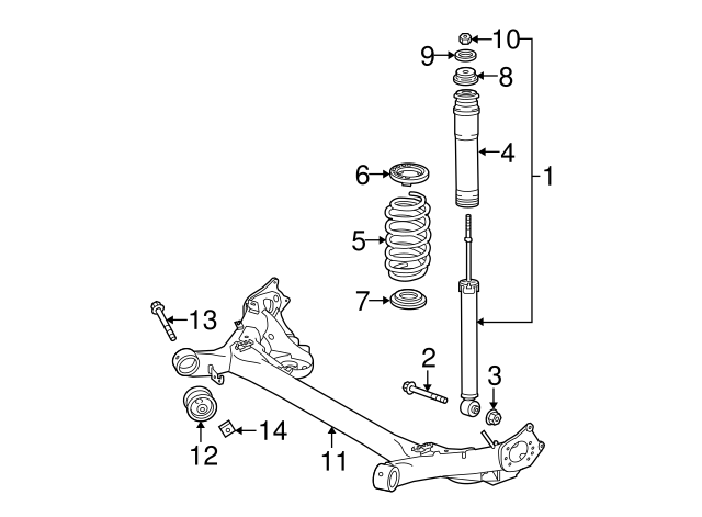 2008-2020 Toyota Axle Beam Bolt 90119-14131 | Conicelli Toyota