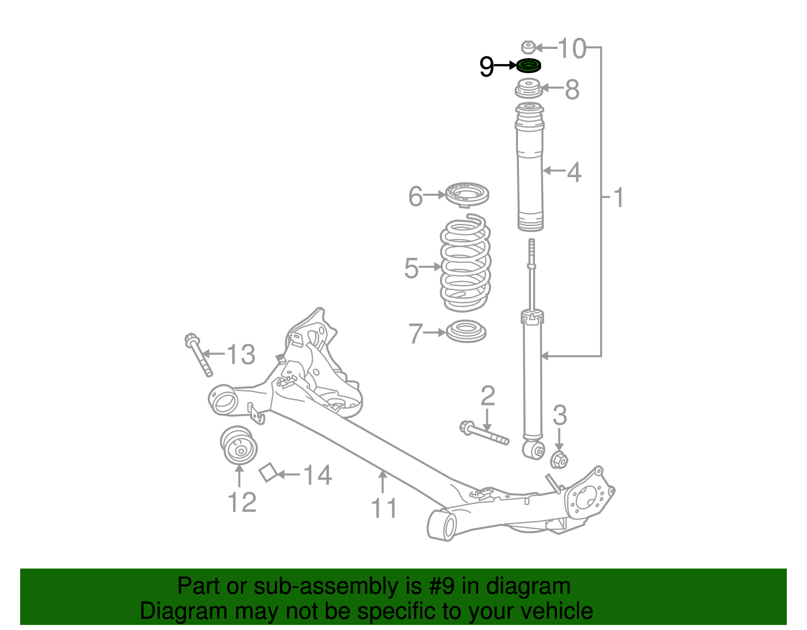 Upper Support Washer - Scion (90948-02159)
