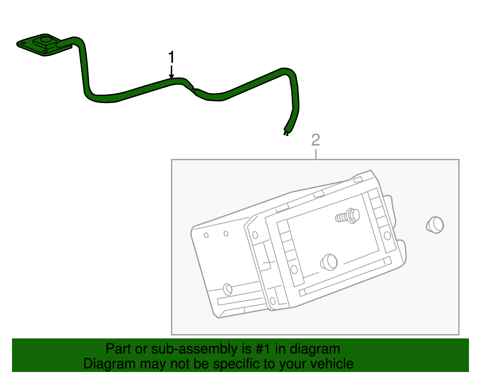 Electronic GPS Navigation Antenna - GM (25918632)