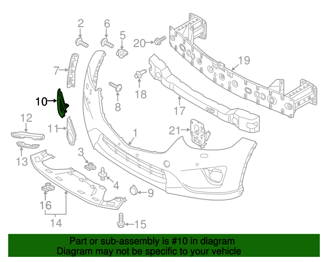 20132015 Mazda CX5 OEM NEW 2013 Mazda CX5 Front Right Fog Light Lamp