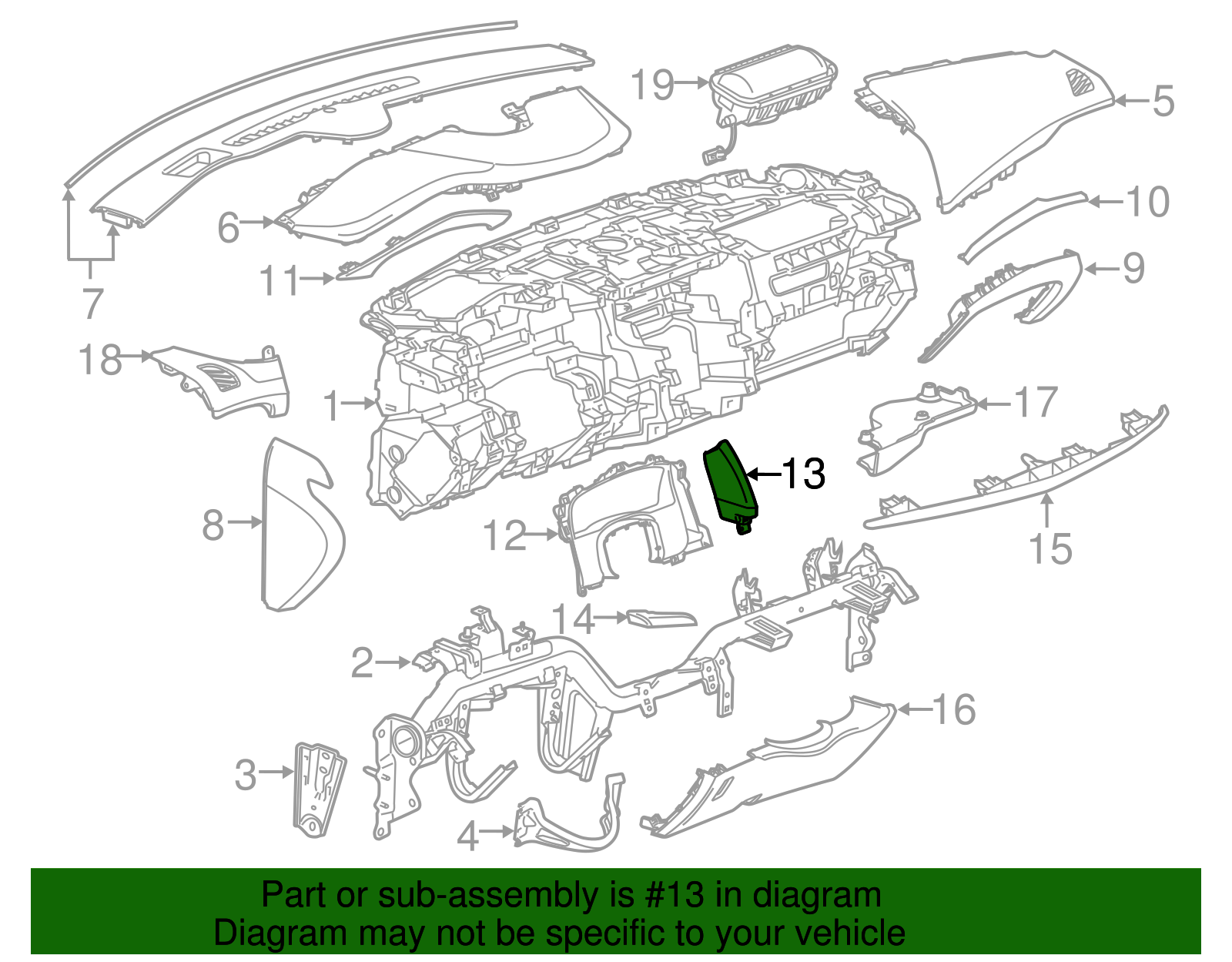 F Pad - Cadillac (84142964)