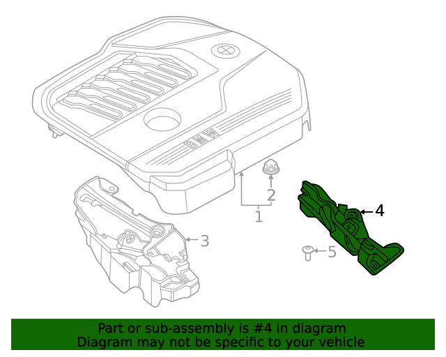 Genuine BMW 11145A218E9 Engine Cover Lower Cover FREE Shipping