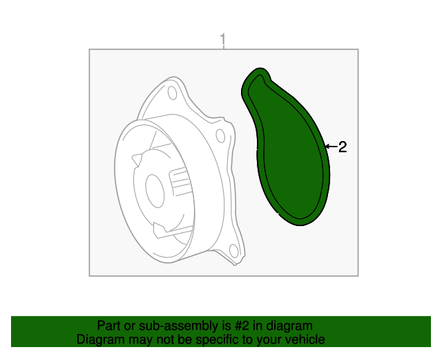 20142022 Toyota Water Pump Gasket 1627137030 Toyota Parts Center