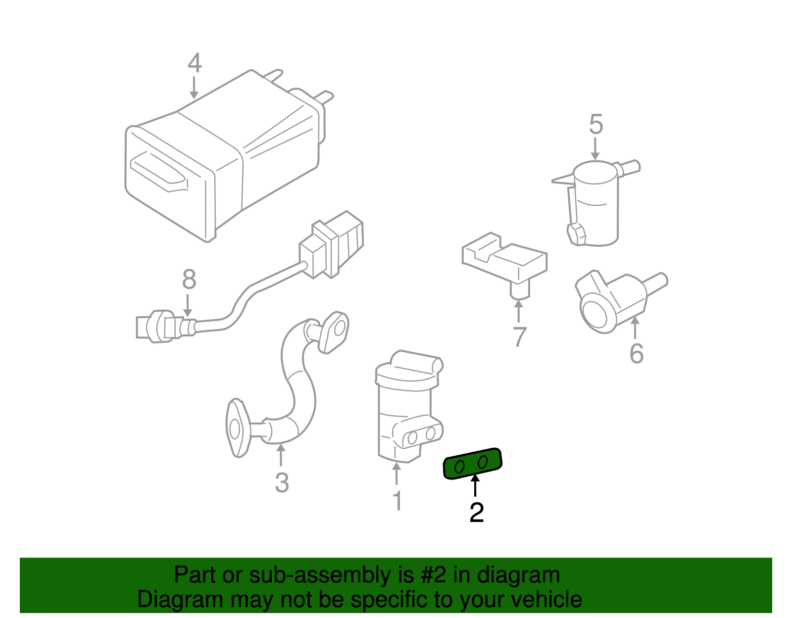 Exhaust Gas Recirculation (EGR) Valve Gasket - GM (12593632)