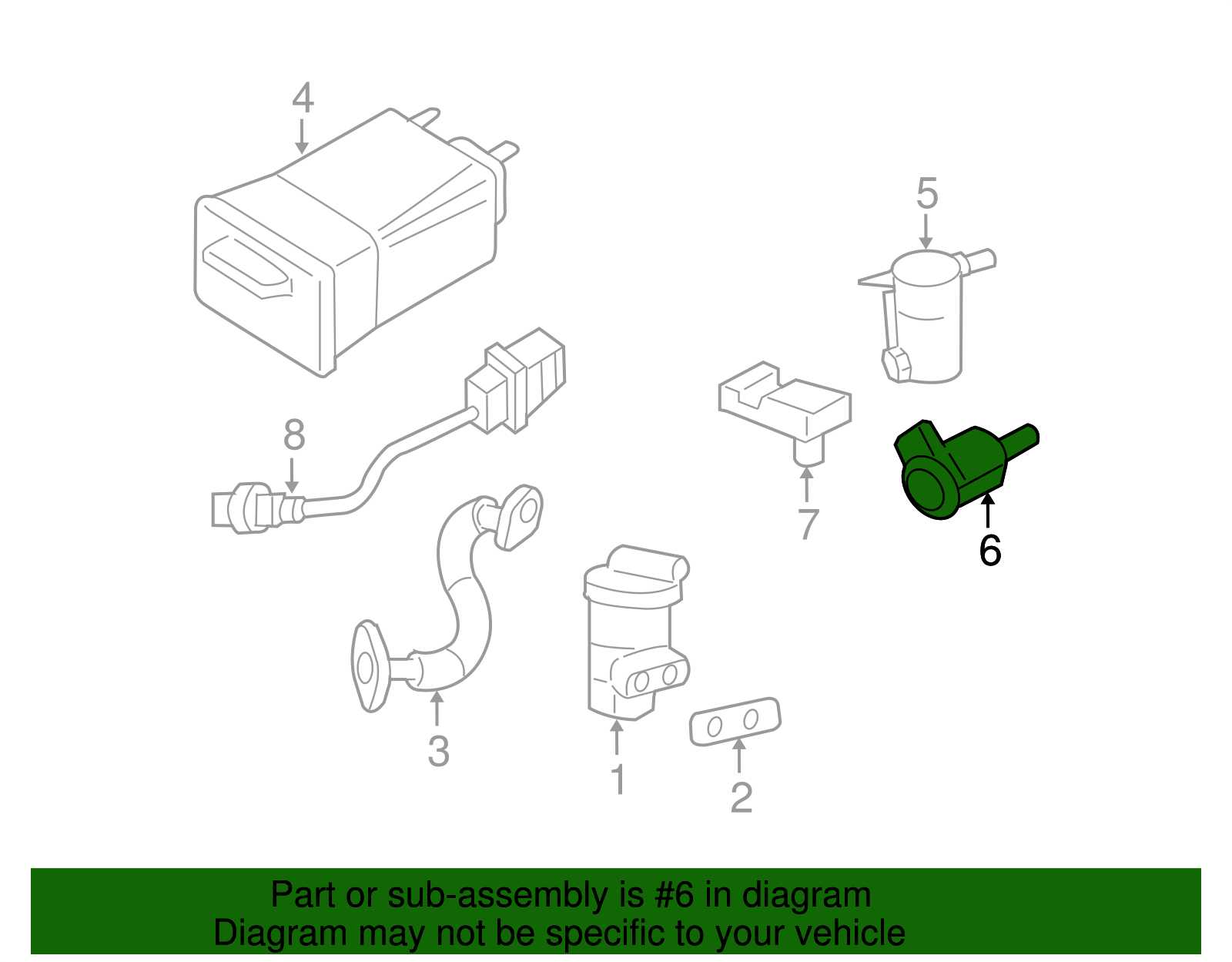 Vapor Canister Purge Valve - GM (12581282)