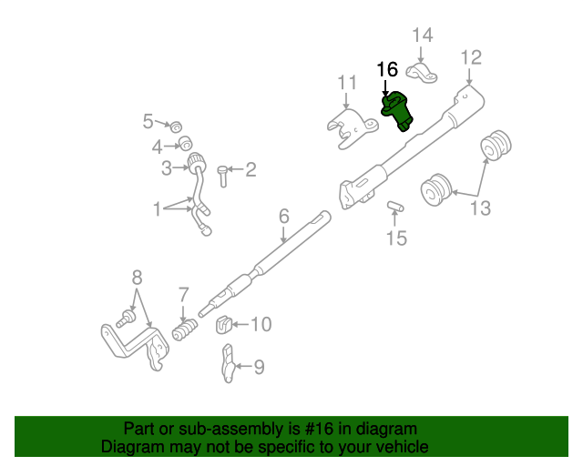 20102011 Ford Ranger Shift Interlock Solenoid GU9Z3Z719A