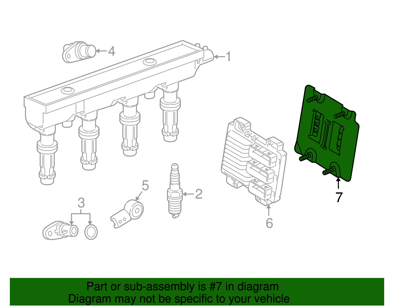 Engine Control Module Bracket - GM (95212250)