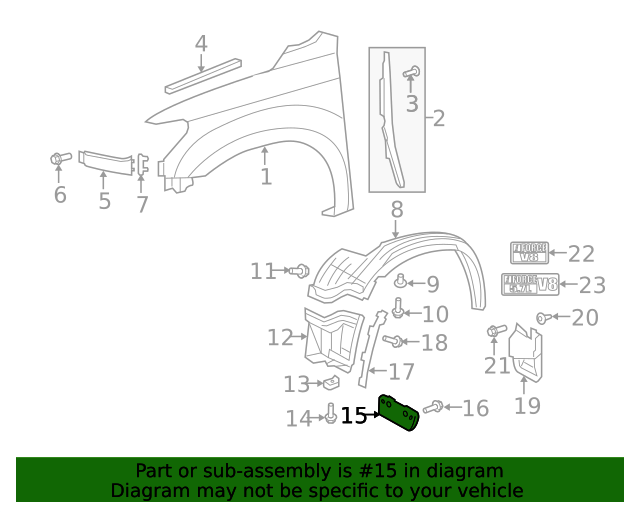 New Genuin front wheel opening extension 53852-0C010 Toyota Pad lh 538520C010 New Genuin front wheel opening extension 53852-0C010 Toyota Pad lh 538520C010