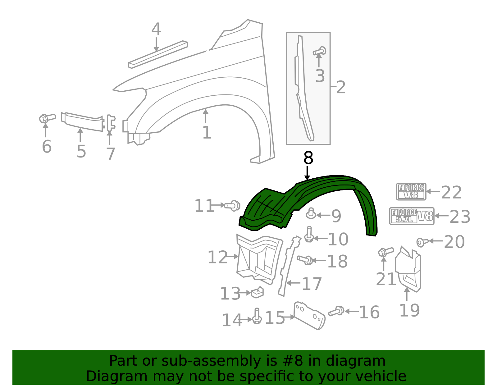 Fender Liner - Toyota (53807-0C011)