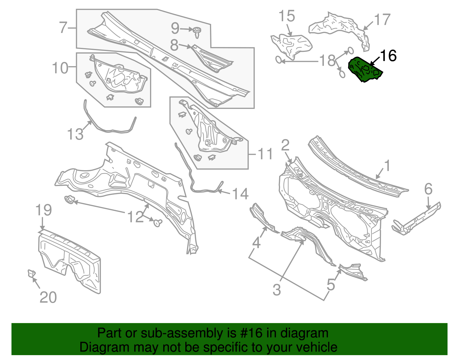 Insulator - Volkswagen (7L6-863-993-E)