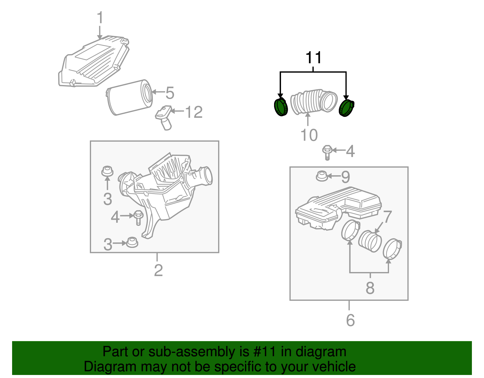 Air Cleaner Duct Clamp - GM (15202421)