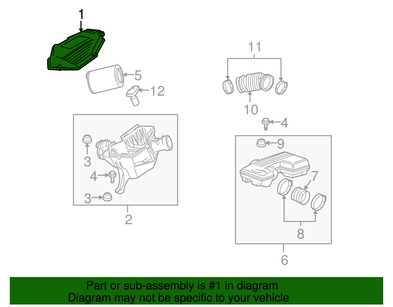 Air Cleaner Housing Cover - GM (15123627)