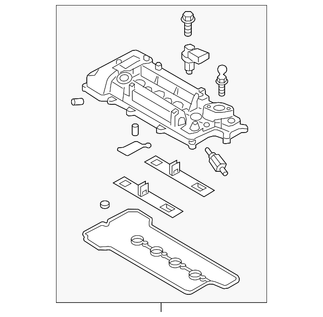 20122021 Hyundai Valve Cover 224102B612 QuirkParts