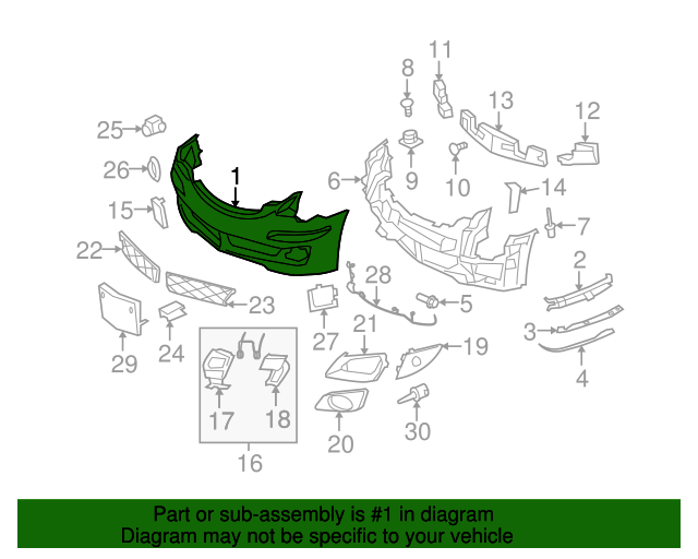 2006-2010 Mercedes-Benz Bumper Cover 251-885-06-25-9999 | MB OEM Parts