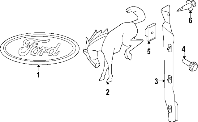 2021-2023 Ford Bronco Cover M2DZ-7845140-A | OEM Parts Online 