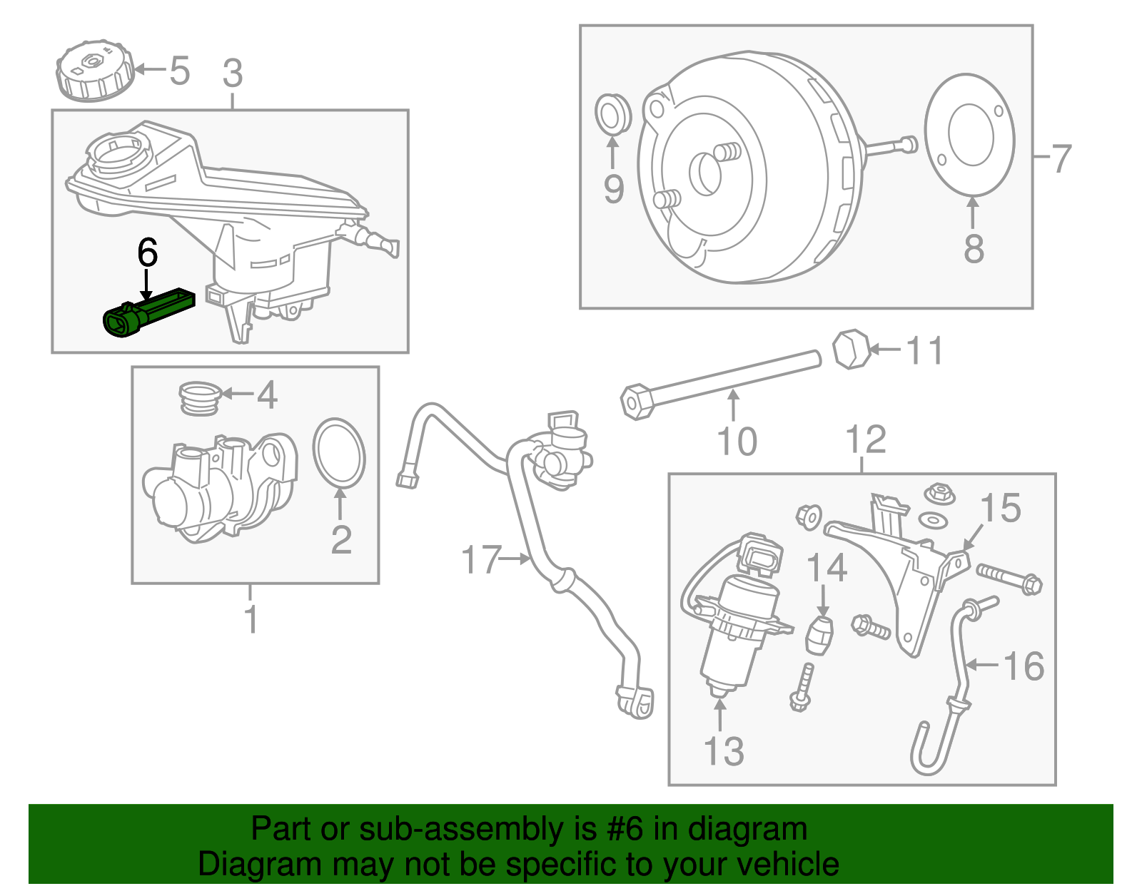 Brake Fluid Level Sensor - GM (95369811)