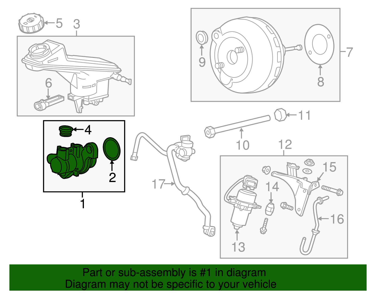 Brake Master Cylinder - GM (95414483)