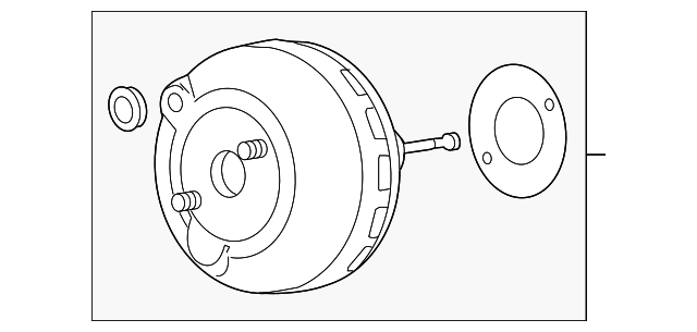 Vacuum Power Brake Booster with Grommet - GM (95491189)