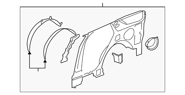Panel, Quarter Inner - Cadillac (89023930)