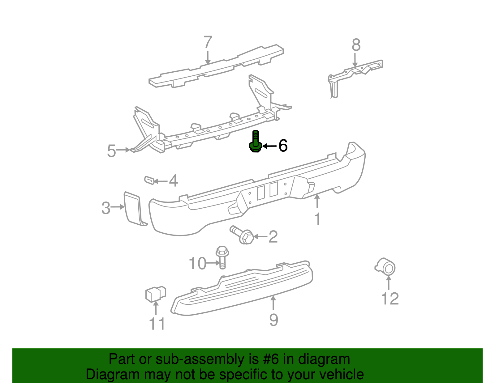 Reinforcement Bolt - Toyota (90119-A0149)