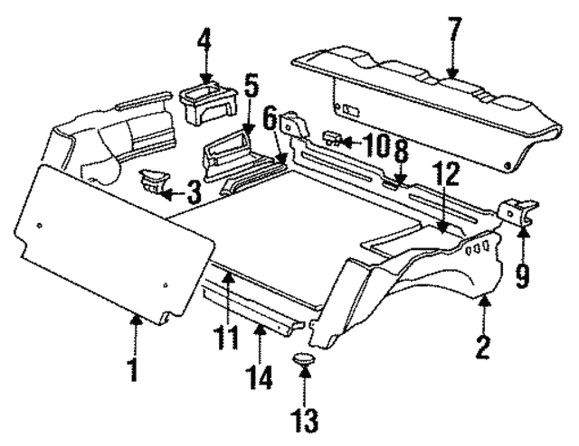 51-47-8-122-479 - Rear Trim - 1992-1998 BMW | Buy BMW Parts Now 