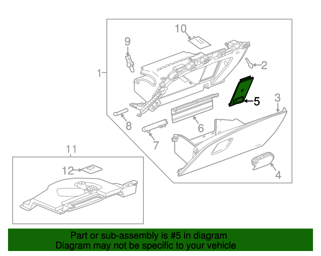 20162020 Buick Envision Jet Black Instrument Panel Fuse Block Access