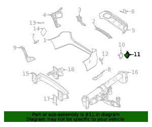 2021-2023 Mercedes-Benz Bumper Cover Heat Shield 000-490-26-00 ...
