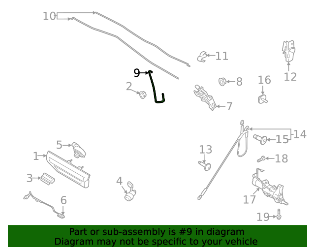 2021 Ford F150 Control Rod ML3Z9922152A
