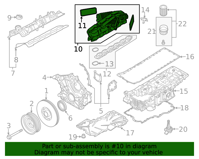 11-61-7-564-710 - Intake Manifold - 2013-2022 BMW | BMW Parts Exchange