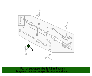 Genuine Nissan Rack And Pinion Mount Bushing - Part #54445-EA001 OEM Replacement