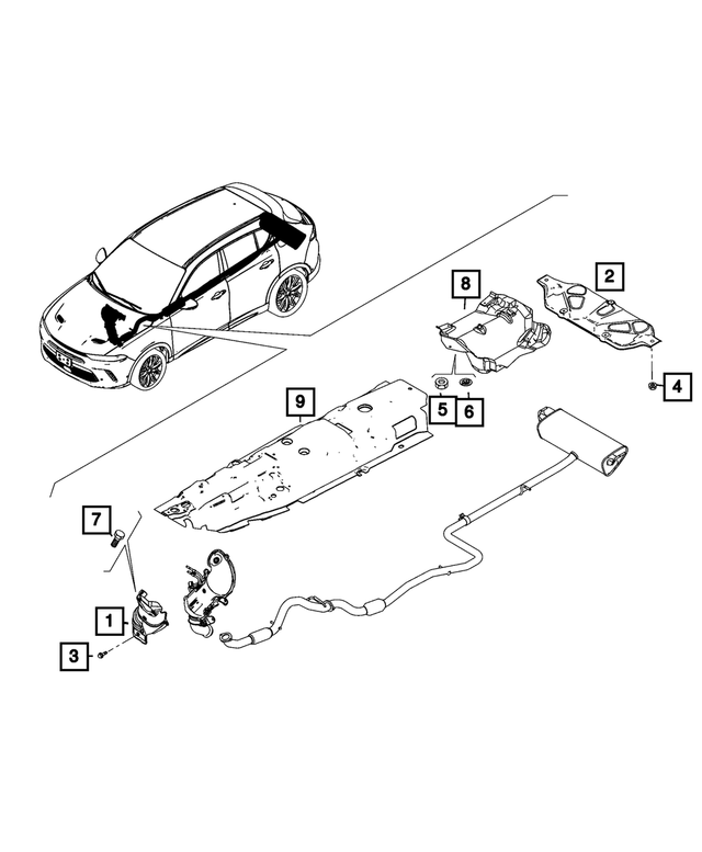 Cadillac Escalade ESV Fuel Tank Shield (Rear) - 15078884 | McElveen
