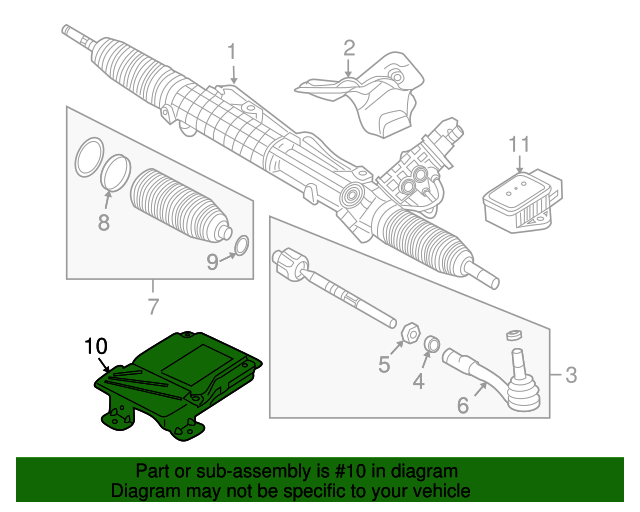 32436788164 20062010 BMW Power Steering Control Module (32436788