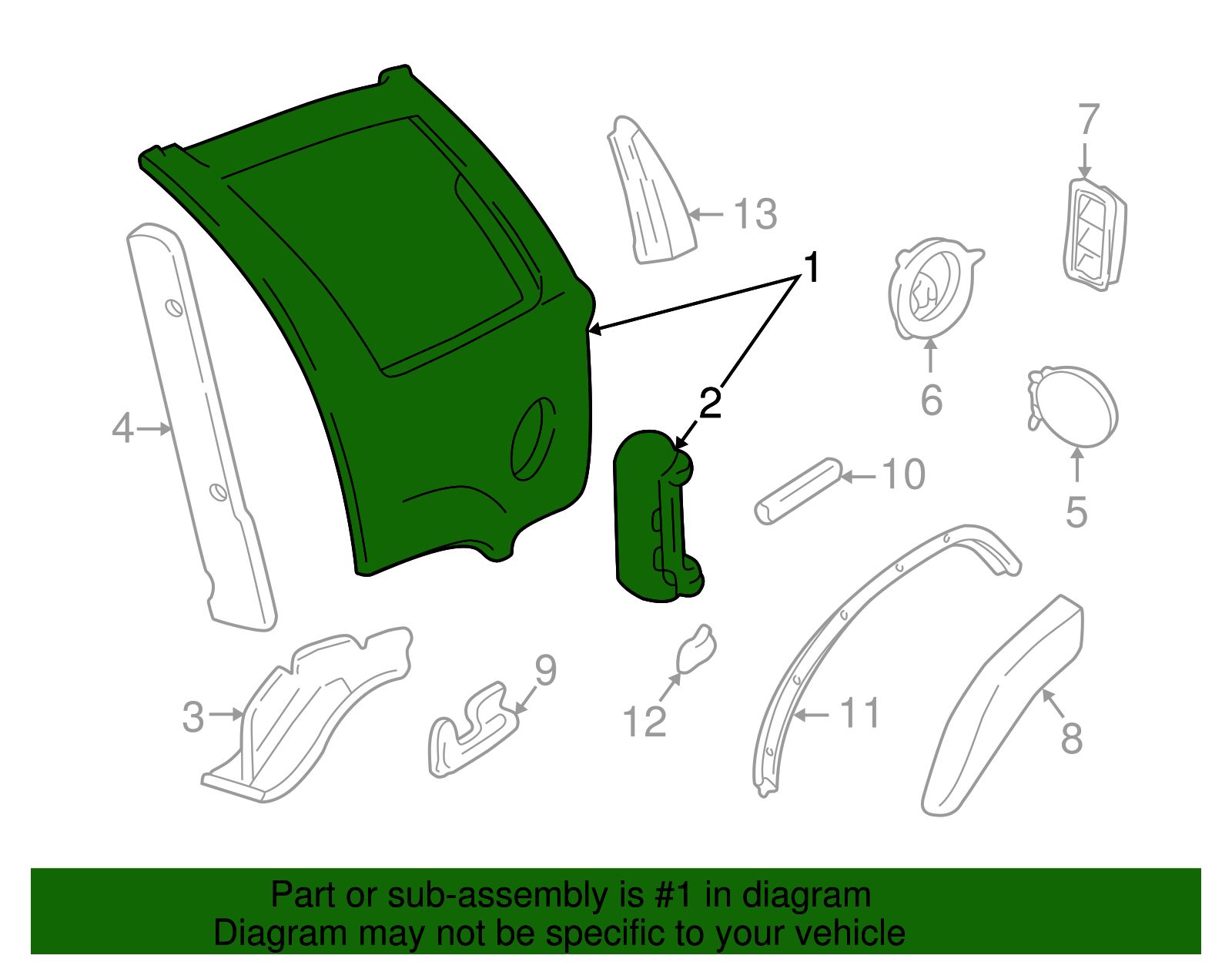 Quarter Panel - GM (12389470)