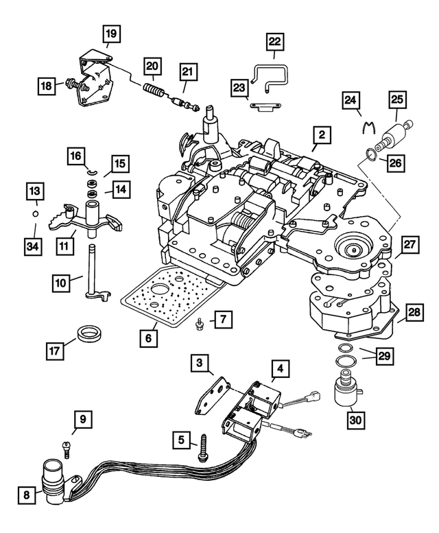 2002 Dodge Transmission Overdrive Solenoid 52118500 Mopar eStore