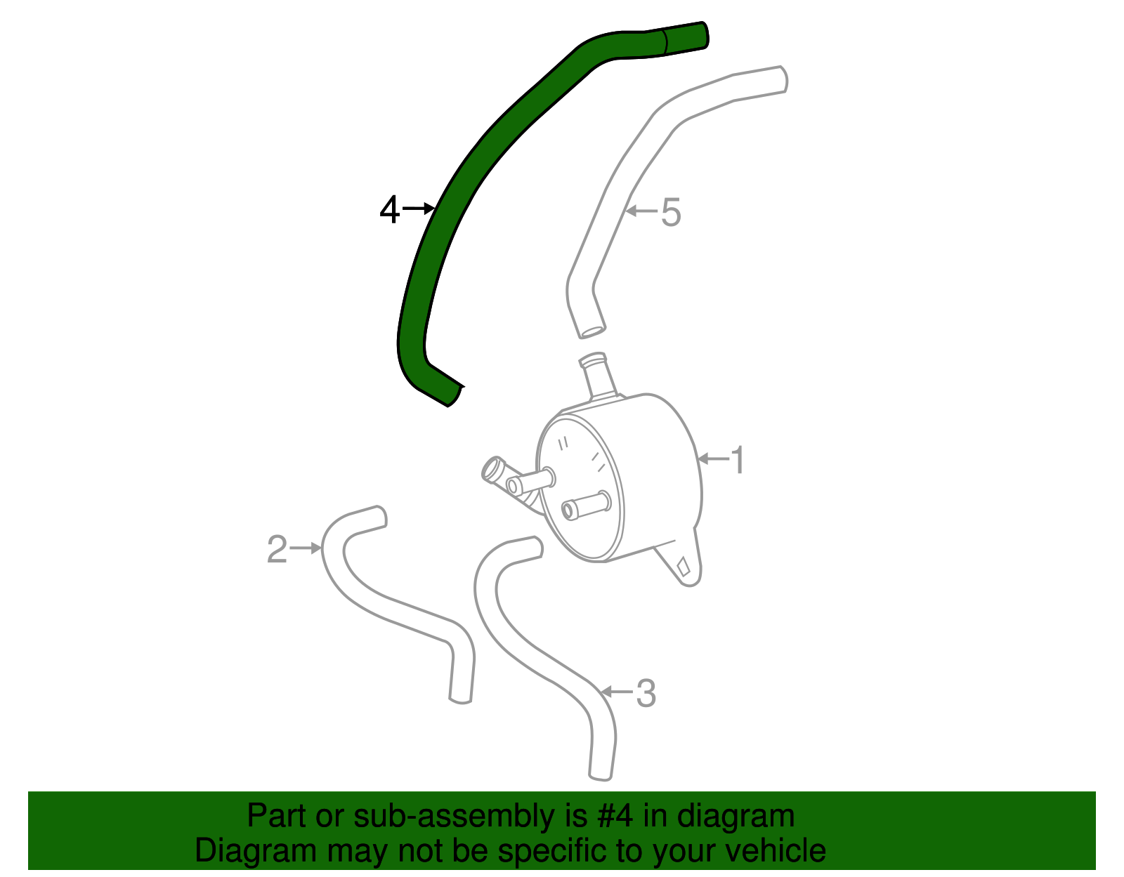 By-Pass Hose - Toyota (16296-36010)