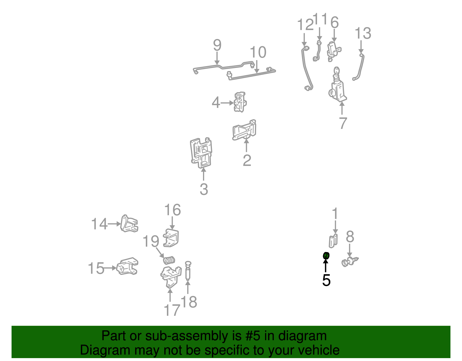 Lock Cylinder - GM (12505556)