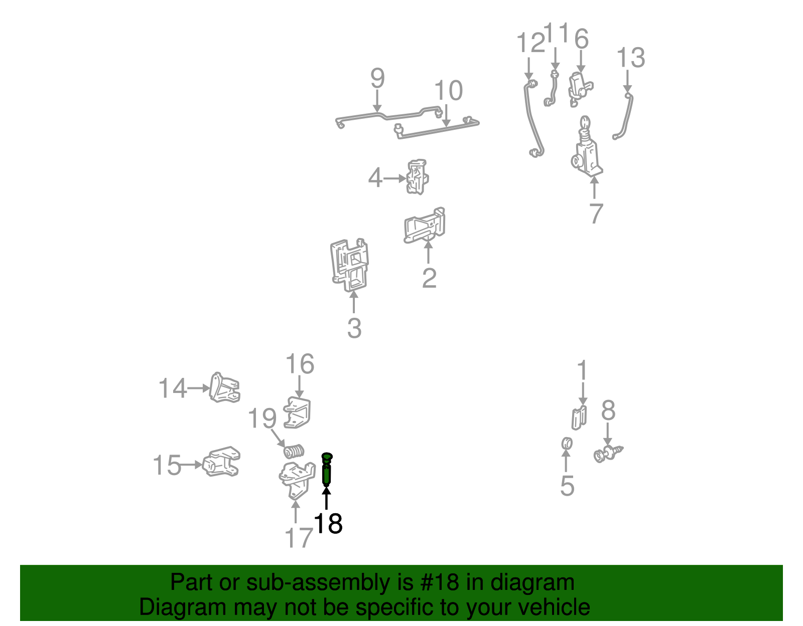 Door Hinge Pin - GM (12338015)