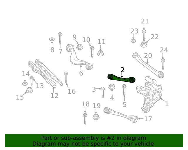 33306878017 20192024 BMW Ft Upper Control Arm (33306878017