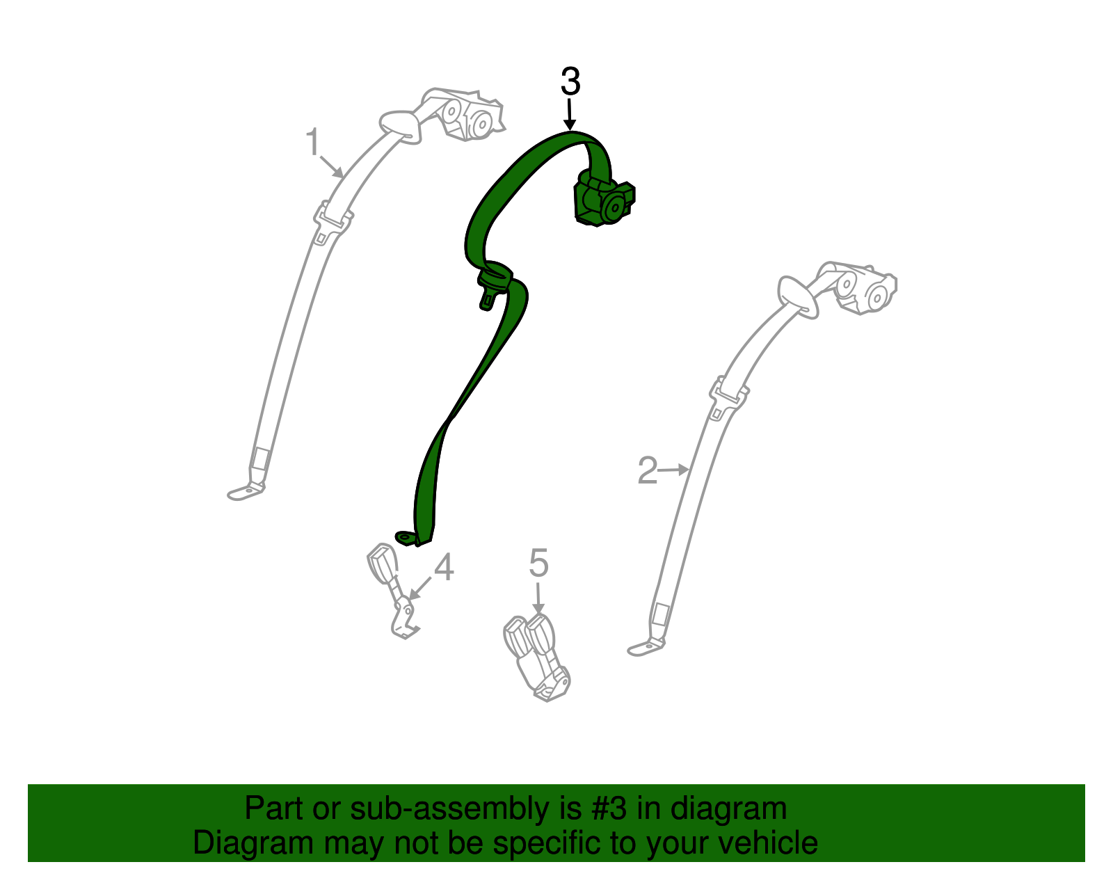 F Belt Kit - Cadillac (89026040)