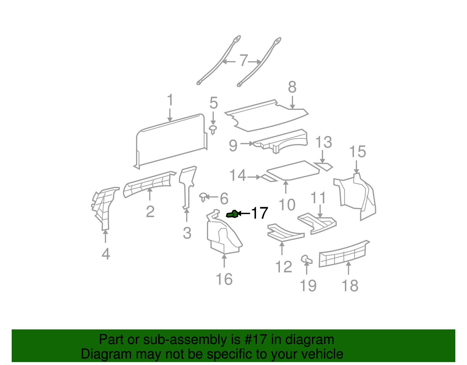 Tail Panel Trim Clip - Toyota (90467-08186-B4)