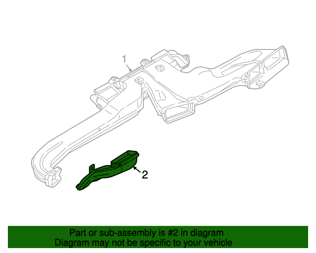 51459284393 - 2014-2020 BMW i8 Floor Duct (51-45-9-284-393) | BMW of ...