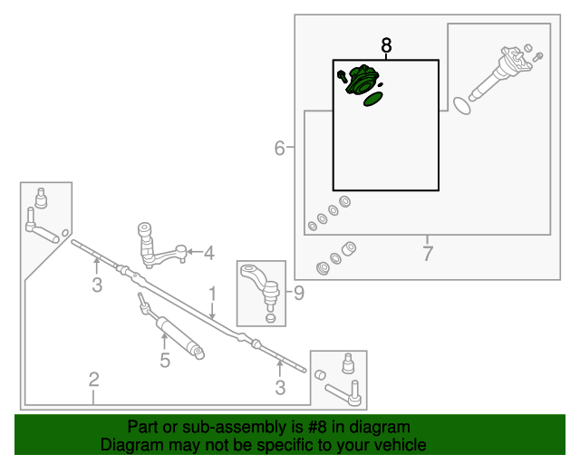 20072016 GM Steering Gear Valve Housing Kit 26090546