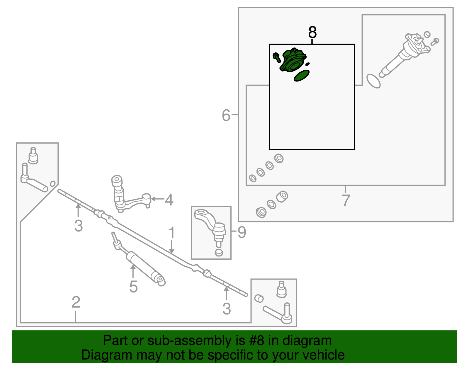 Steering Gear Valve Housing Kit - GM (26090546)