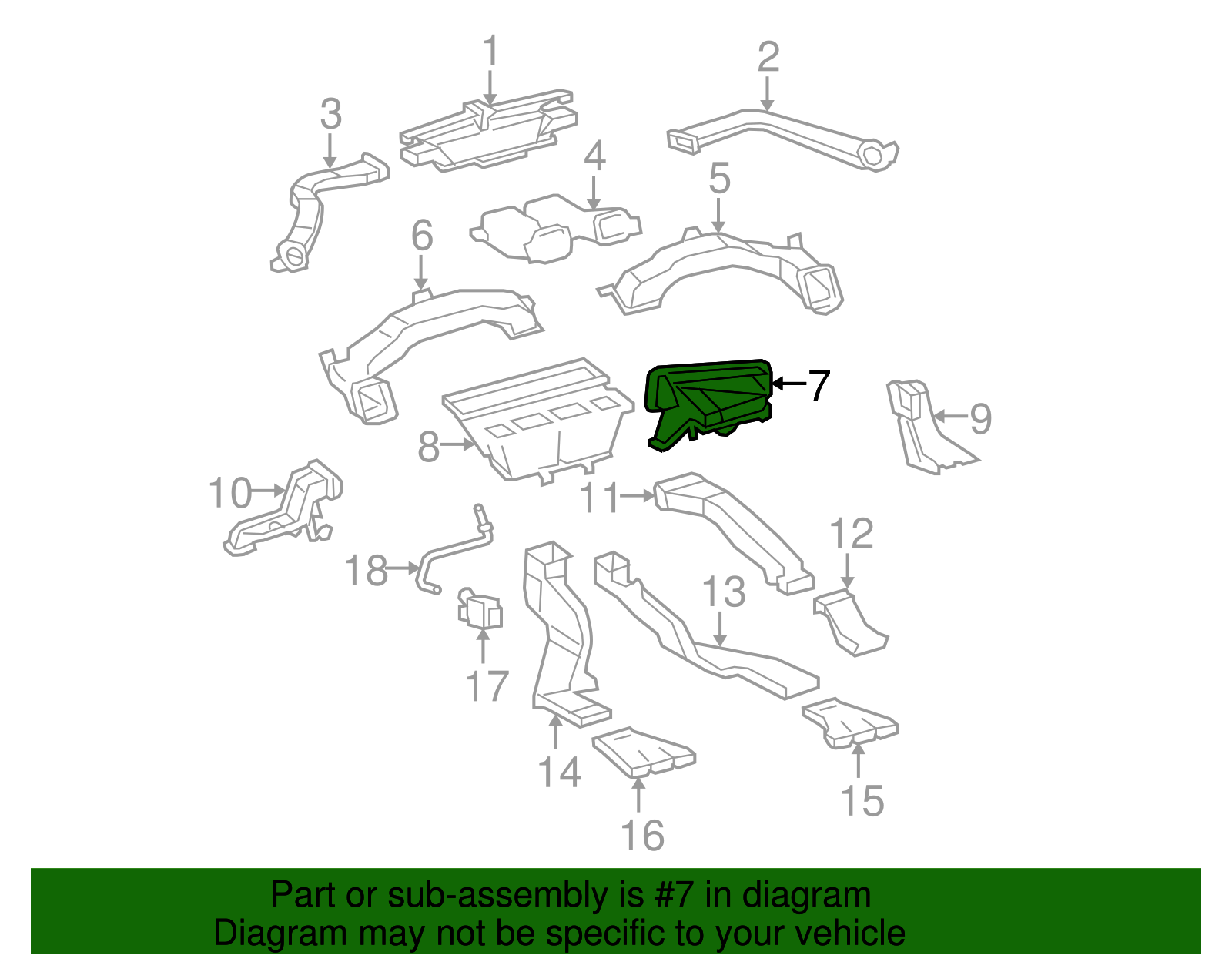 Side Duct - Toyota (87201-0E120)